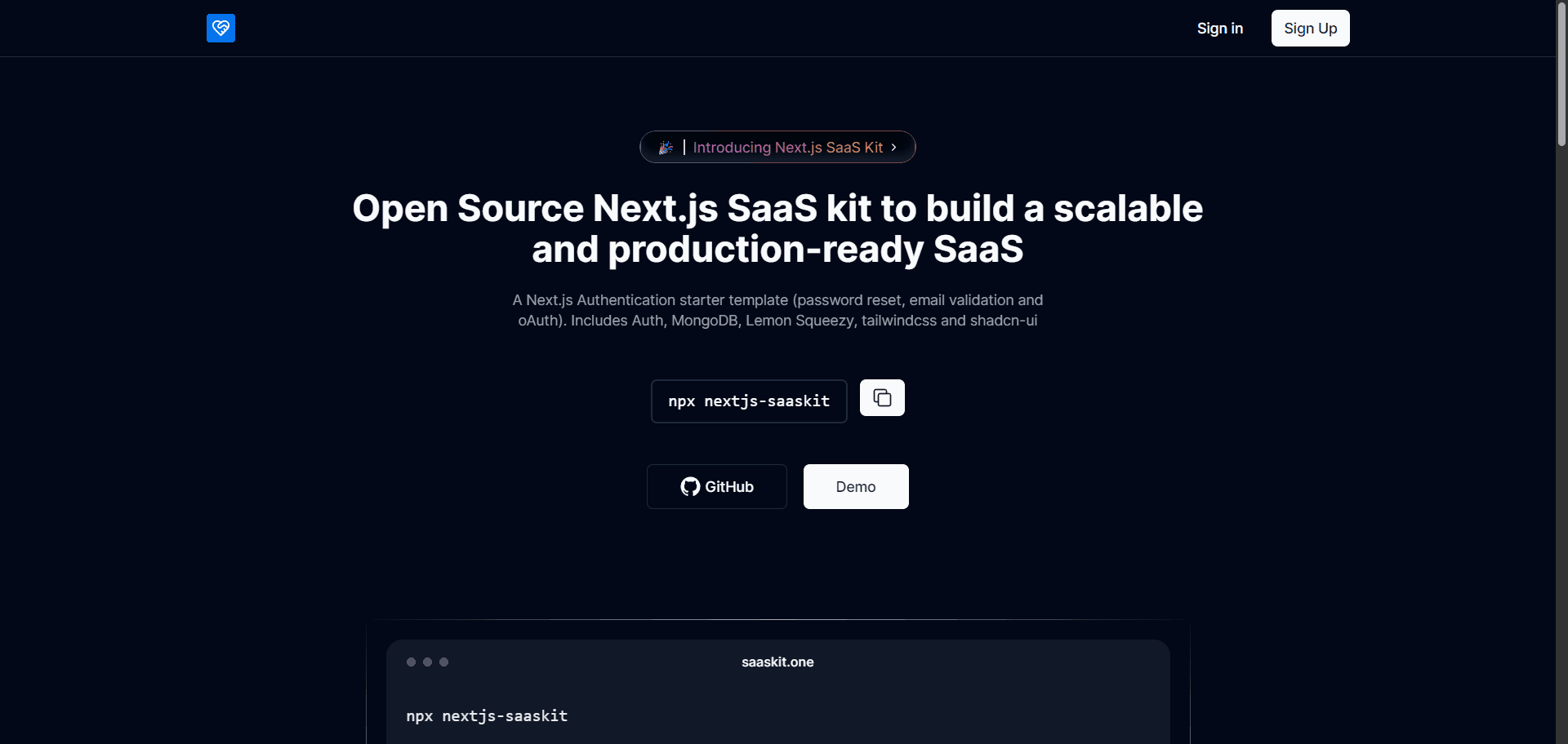 Next.js Saas Kit